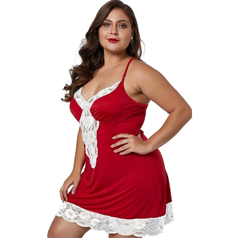 2020 Women Underwear Lingerie Sling Lace V-Neck Sexy Nightdress Plus Size Lace Nightgowns Ladies Sleep Dress Nighties 
2020 Women Underwear Lingerie Sling Lace V-Neck Sexy Nightdress Plus Size Lace Nightgowns Ladies Sleep Dress Nighties