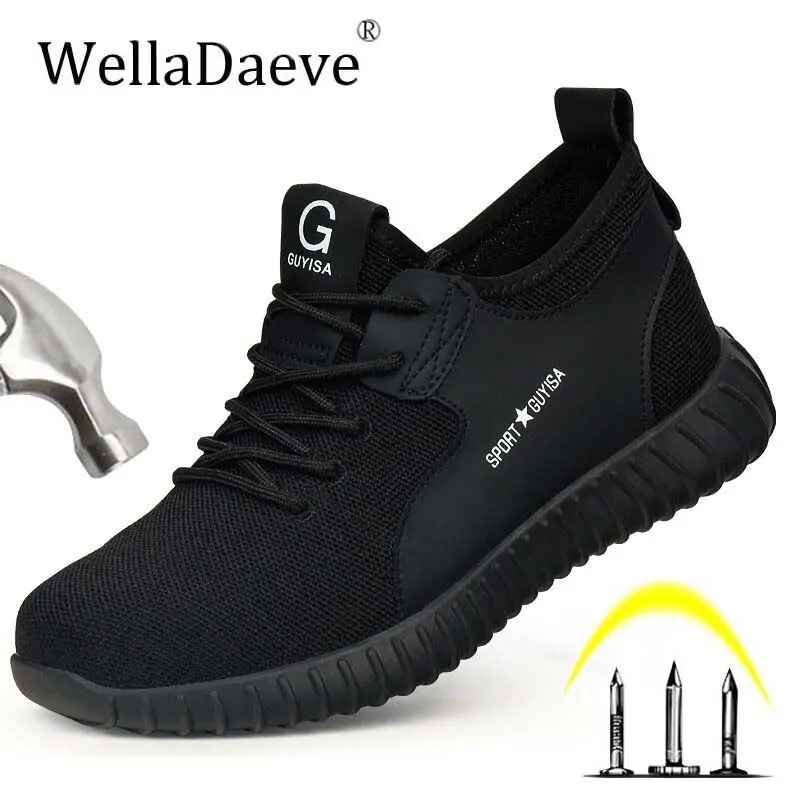 Men's Steel Toe Safety Work Shoes Light Breathable Construction Protective Footwear Puncture Proof Ankle Boots Casual Sneakers 
Men's Steel Toe Safety Work Shoes Light Breathable Construction Protective Footwear Puncture Proof Ankle Boots Casual Sneakers