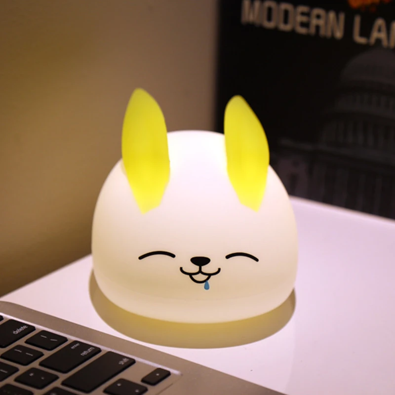 New Cartoon Animation Creative Gift Bedroom Bedside Rabbit Silicone Night Light LED Decoration with Sleeping Table Lamp
New Cartoon Animation Creative Gift Bedroom Bedside Rabbit Silicone Night Light LED Decoration with Sleeping Table Lamp