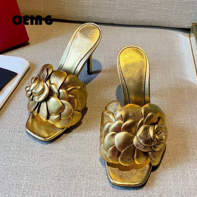 2021 New Summer Flower Womens Slides Real Leather Pointed Toe Slippers Ladies High Heels Sandals Women Party Shoes Dress Shoes
2021 New Summer Flower Womens Slides Real Leather Pointed Toe Slippers Ladies High Heels Sandals Women Party Shoes Dress Shoes