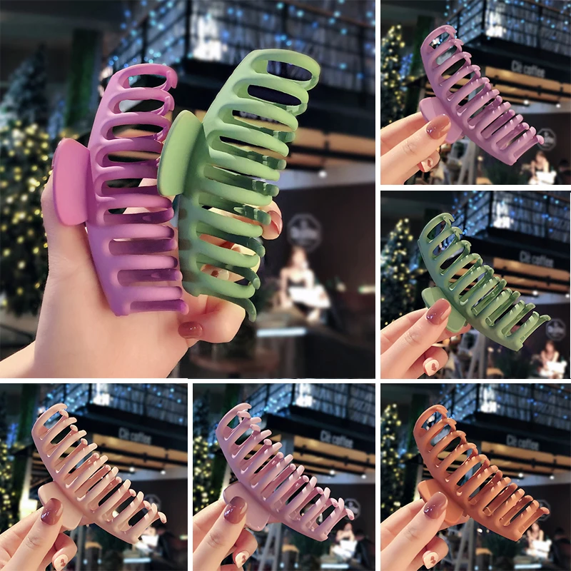 Simple Women Large Bathing Hair Clip Hairpin Korean Hair Accessories Solid Color Elegant Frosted Acrylic Hair Clip Hairpin
Simple Women Large Bathing Hair Clip Hairpin Korean Hair Accessories Solid Color Elegant Frosted Acrylic Hair Clip Hairpin