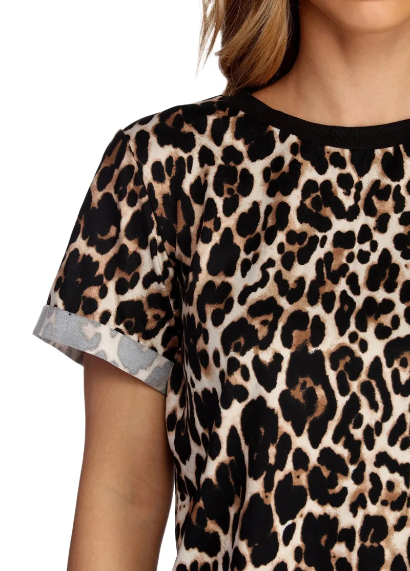 Camiseta de leopardo para Mujer, Tops informales de manga corta, camisetas de talla grande, ropa de calle sexi, camisetas 2019
Camiseta de leopardo para Mujer, Tops informales de manga corta, camisetas de talla grande, ropa de calle sexi, camisetas 2019