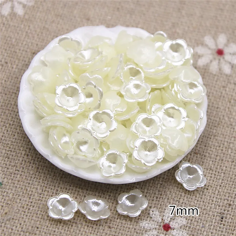 200pcs/lot 7mm Ivory flower Pearl Beads ABS Resin Flatback Simulated pearl Beads Jewelry DIY Accessories
200pcs/lot 7mm Ivory flower Pearl Beads ABS Resin Flatback Simulated pearl Beads Jewelry DIY Accessories