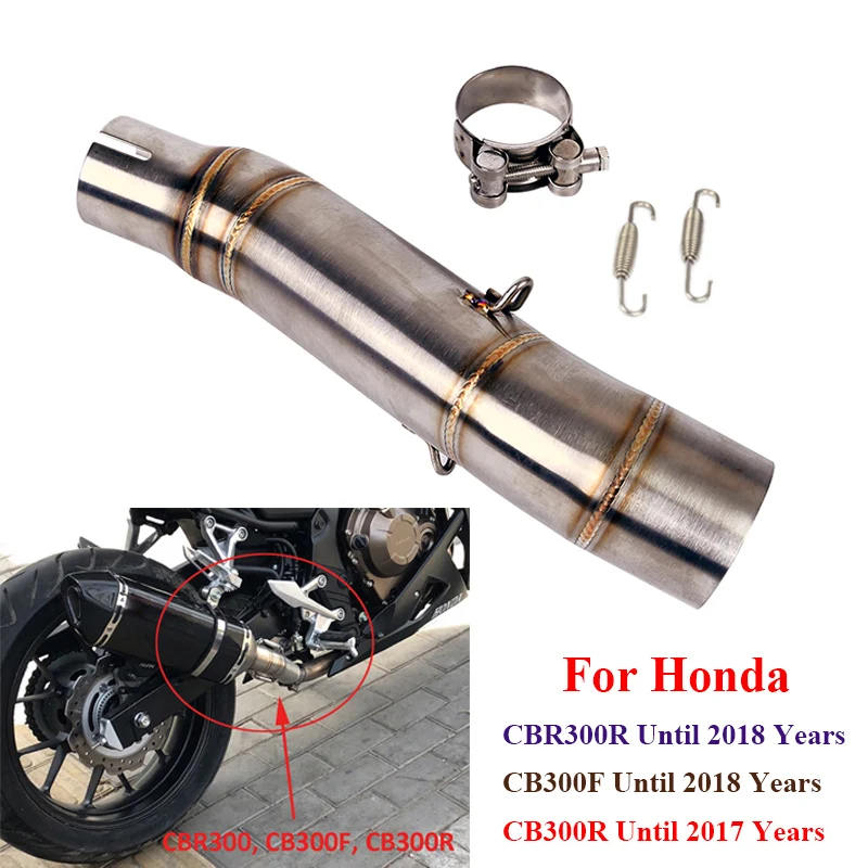 Slip-on For Honda CBR300R CB300R CB300F 50.8mm Exhaust Middle Link Pipe Mid Connecting Tube Motorcycle Stainless Steel Pipe
Slip-on For Honda CBR300R CB300R CB300F 50.8mm Exhaust Middle Link Pipe Mid Connecting Tube Motorcycle Stainless Steel Pipe