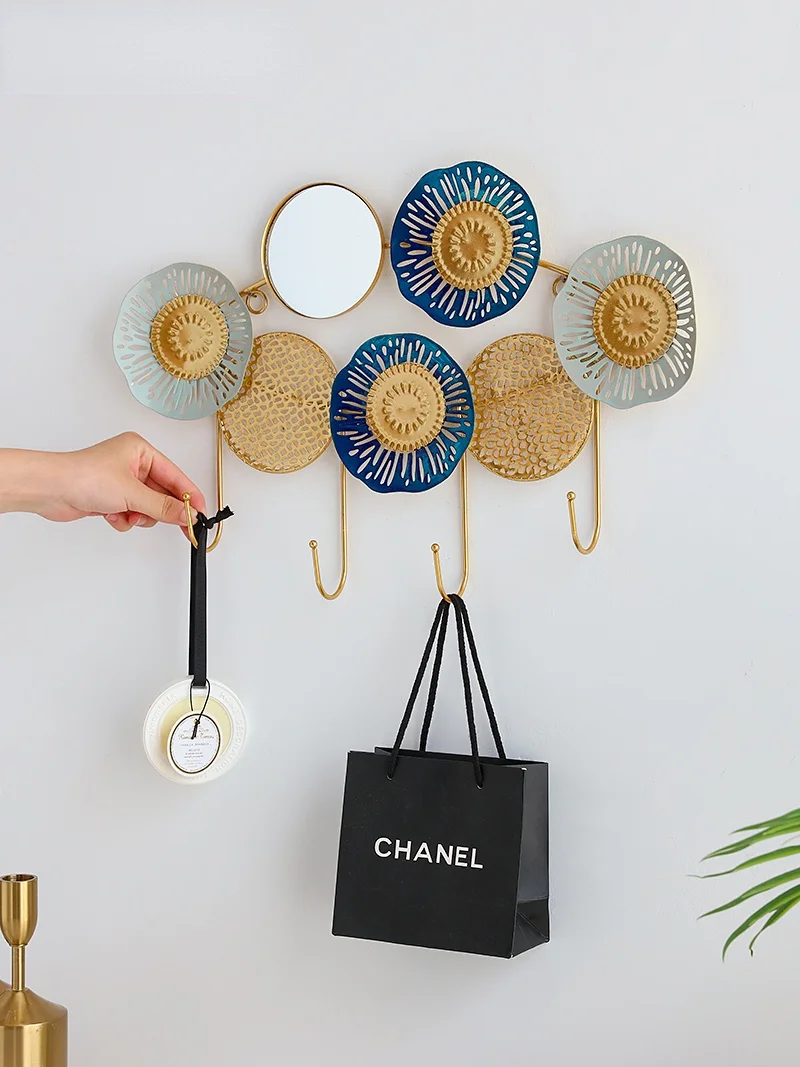 Painted Mirror Flower Metal Coat Hanger Hanging Wall Key Umbrella Shelf Door Handbag Hat Storage Hook Pendant Home Decoration
Painted Mirror Flower Metal Coat Hanger Hanging Wall Key Umbrella Shelf Door Handbag Hat Storage Hook Pendant Home Decoration