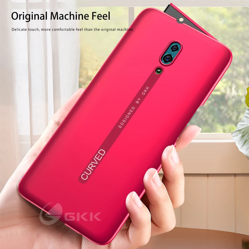 Роскошный чехол GKK для OPPO Reno Z 10X Zoom 2 в 1 противоударный тонкий матовый жесткий из