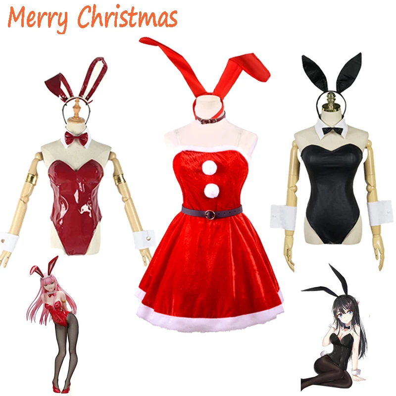Bunny Girl Cosplay Halloween Costume for Girls Sexy Cute Bunny Rabbit Christmas Sakurajima Mai ZERO TWO Women Japanese Anime
Bunny Girl Cosplay Halloween Costume for Girls Sexy Cute Bunny Rabbit Christmas Sakurajima Mai ZERO TWO Women Japanese Anime