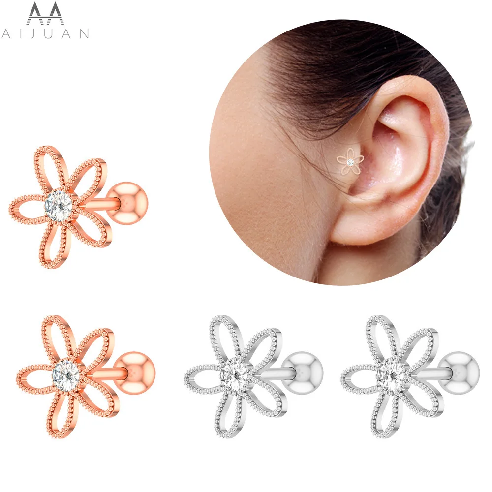 1 Pc Women Men Crystal Ear Tragus Piercing Earrings for Cartilage Helix Heart Moon Flower Cute Surgical Stainless Steel Jewelry
1 Pc Women Men Crystal Ear Tragus Piercing Earrings for Cartilage Helix Heart Moon Flower Cute Surgical Stainless Steel Jewelry