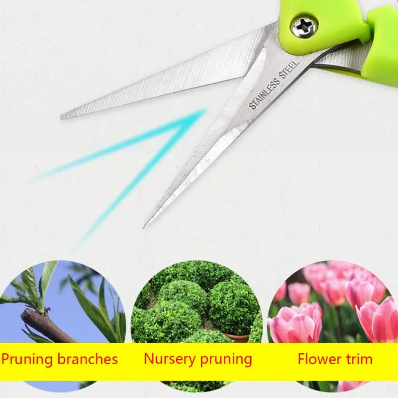 Garden Pruning Shears Stainless Steel Pruning Tools Hand Pruner Cutter Grape Fruit Picking Weed Household Potted Branches Pruner
Garden Pruning Shears Stainless Steel Pruning Tools Hand Pruner Cutter Grape Fruit Picking Weed Household Potted Branches Pruner