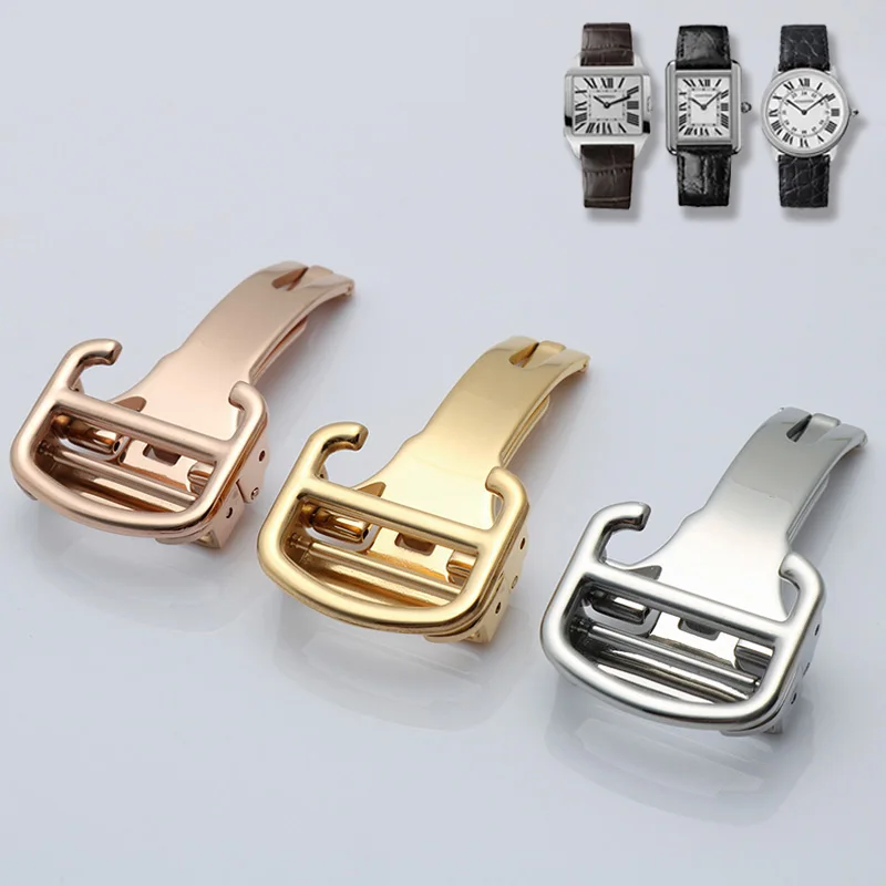 Watch Clasp For Cartier BLUE BALLOON RONDE DE SOLO TANK Strap Steel Folding Buckle Watch Accessories 14 16 18 20mm Belt Clasp
Watch Clasp For Cartier BLUE BALLOON RONDE DE SOLO TANK Strap Steel Folding Buckle Watch Accessories 14 16 18 20mm Belt Clasp