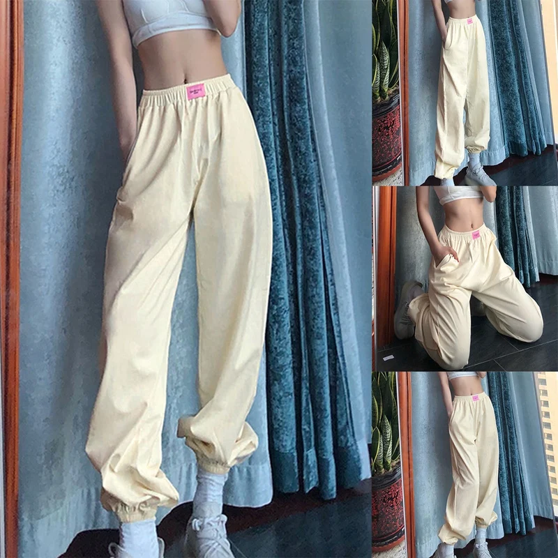 Women's Solid Color Loose High Waist Thinning Fashion Labeling Drawstring Casual Pants Apricot
Women's Solid Color Loose High Waist Thinning Fashion Labeling Drawstring Casual Pants Apricot