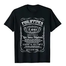 Pinoy Shirt Wi-Ki Philippine Facts Filipino Shirt T Shirts Summer Rife Cotton Tops & Tees Classic For Men