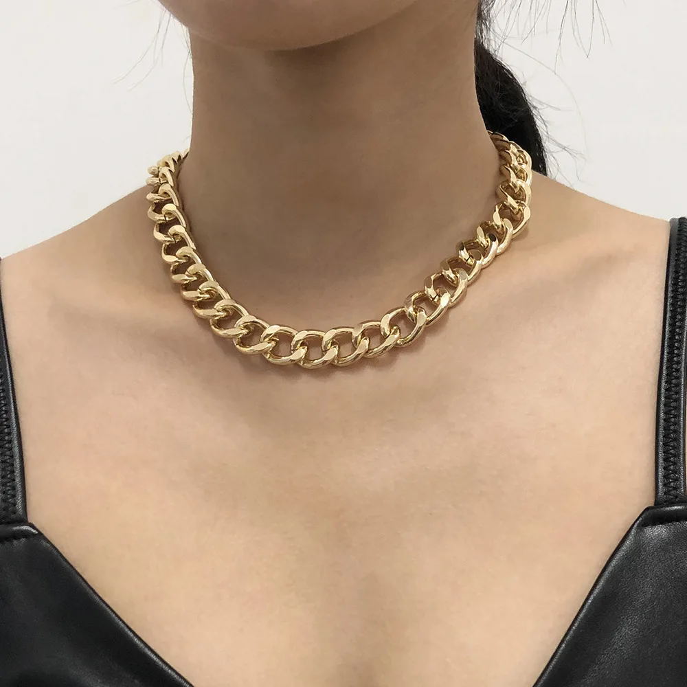 2021 Fashion Big Necklace for Women Twist Gold Silver Color Chunky Thick Lock Choker Chain Necklaces Party Jewelry
2021 Fashion Big Necklace for Women Twist Gold Silver Color Chunky Thick Lock Choker Chain Necklaces Party Jewelry