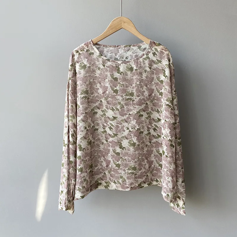 Fresh Sweet Print Loose Chiffon Shirts O-neck Long Sleeve Casual Women Blouses Summer Vintage Blusas Mujer De Moda 2021 Verano
Fresh Sweet Print Loose Chiffon Shirts O-neck Long Sleeve Casual Women Blouses Summer Vintage Blusas Mujer De Moda 2021 Verano