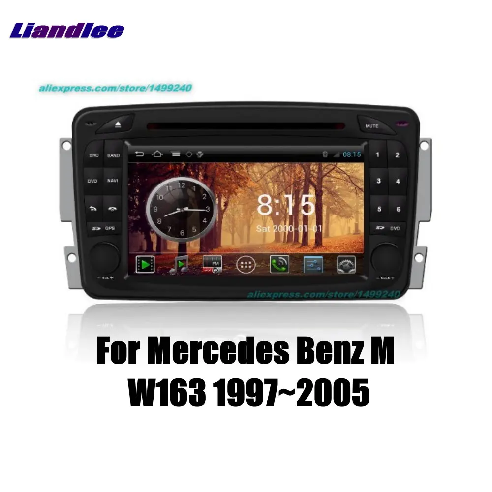 Liandlee 2 Din Автомобильный Android для Mercedes Benz M W163 1997 ~ 2005 радио GPS карты навигатор плеер HD