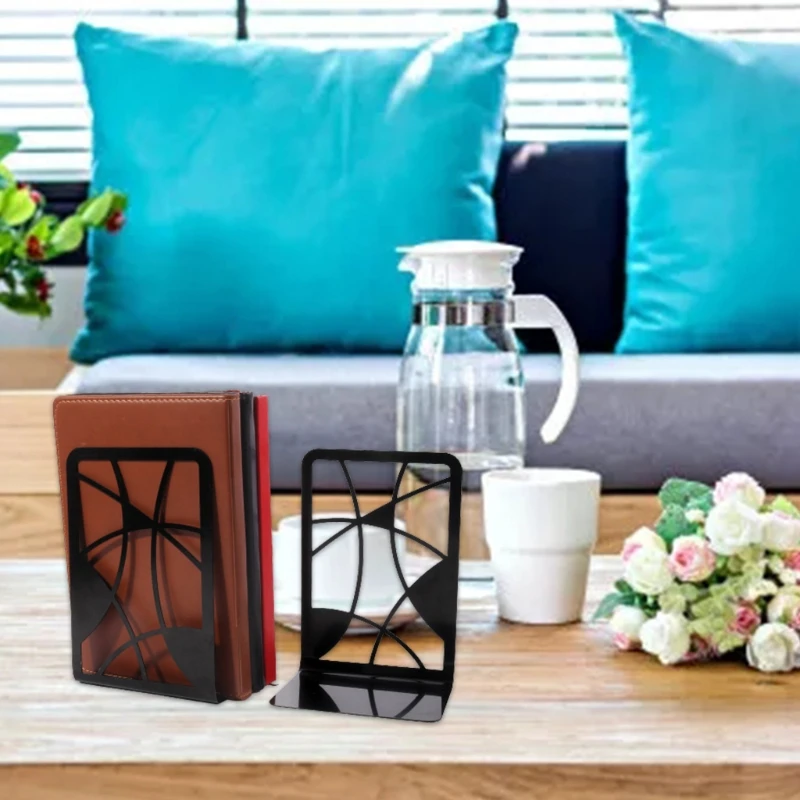 24BB Hollow-out Book Stoppers Nonskid Thickening Iron Metal Bookends Book Organizer for Library School Office Home Study Desk
24BB Hollow-out Book Stoppers Nonskid Thickening Iron Metal Bookends Book Organizer for Library School Office Home Study Desk