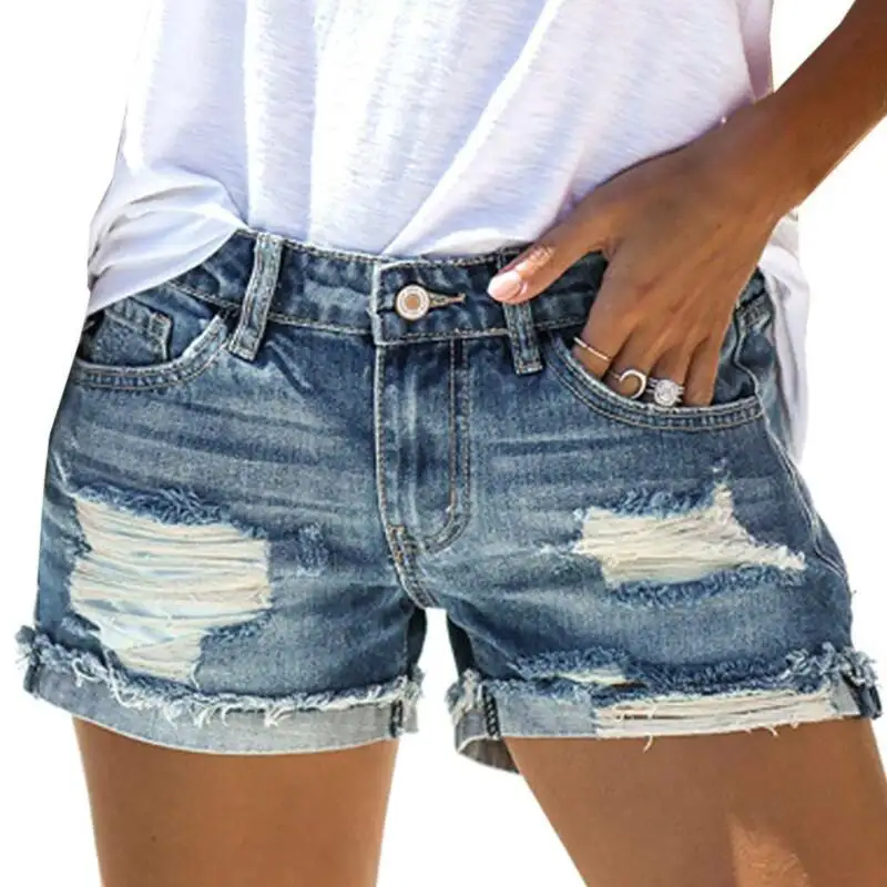 Womens Ladies Denim Ripped Shorts Jeans Distressed Short Pants Casual Hot Pants
Womens Ladies Denim Ripped Shorts Jeans Distressed Short Pants Casual Hot Pants