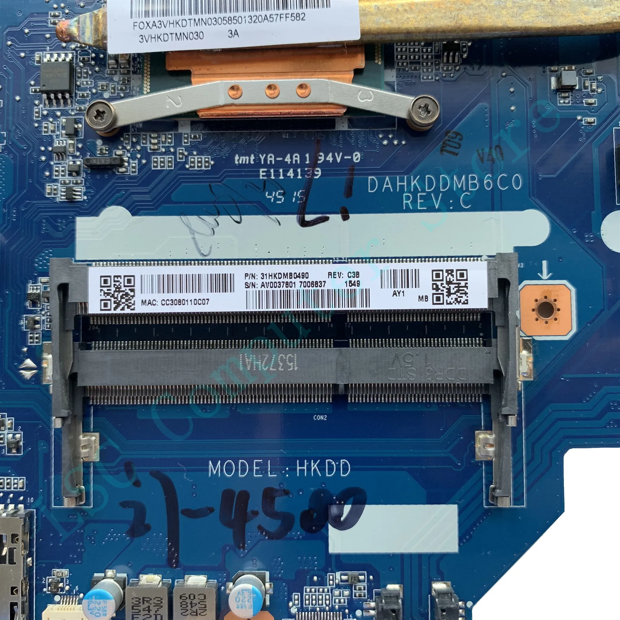 Материнская плата LSC для ноутбука SONY SVF153 SVF153A1YW материнская DAHKDDMB6C0 со стандартным