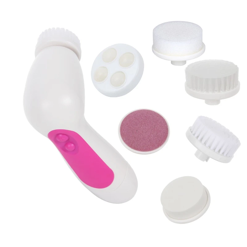 6 in 1 Electric Facial Cleansing Brush Massager Powered Deep Cleansing Devices Blackhead Acne Unisex Face Body Brush
6 in 1 Electric Facial Cleansing Brush Massager Powered Deep Cleansing Devices Blackhead Acne Unisex Face Body Brush