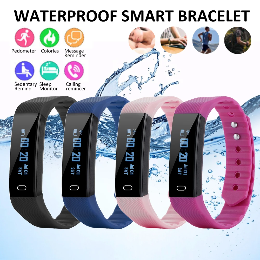 0.86 Inch OLED Display IPS Color Screen Smart Bracelet Sports Pedomete IPX7 Waterproof Automatic Sleep Monitoring Sports Watch
0.86 Inch OLED Display IPS Color Screen Smart Bracelet Sports Pedomete IPX7 Waterproof Automatic Sleep Monitoring Sports Watch