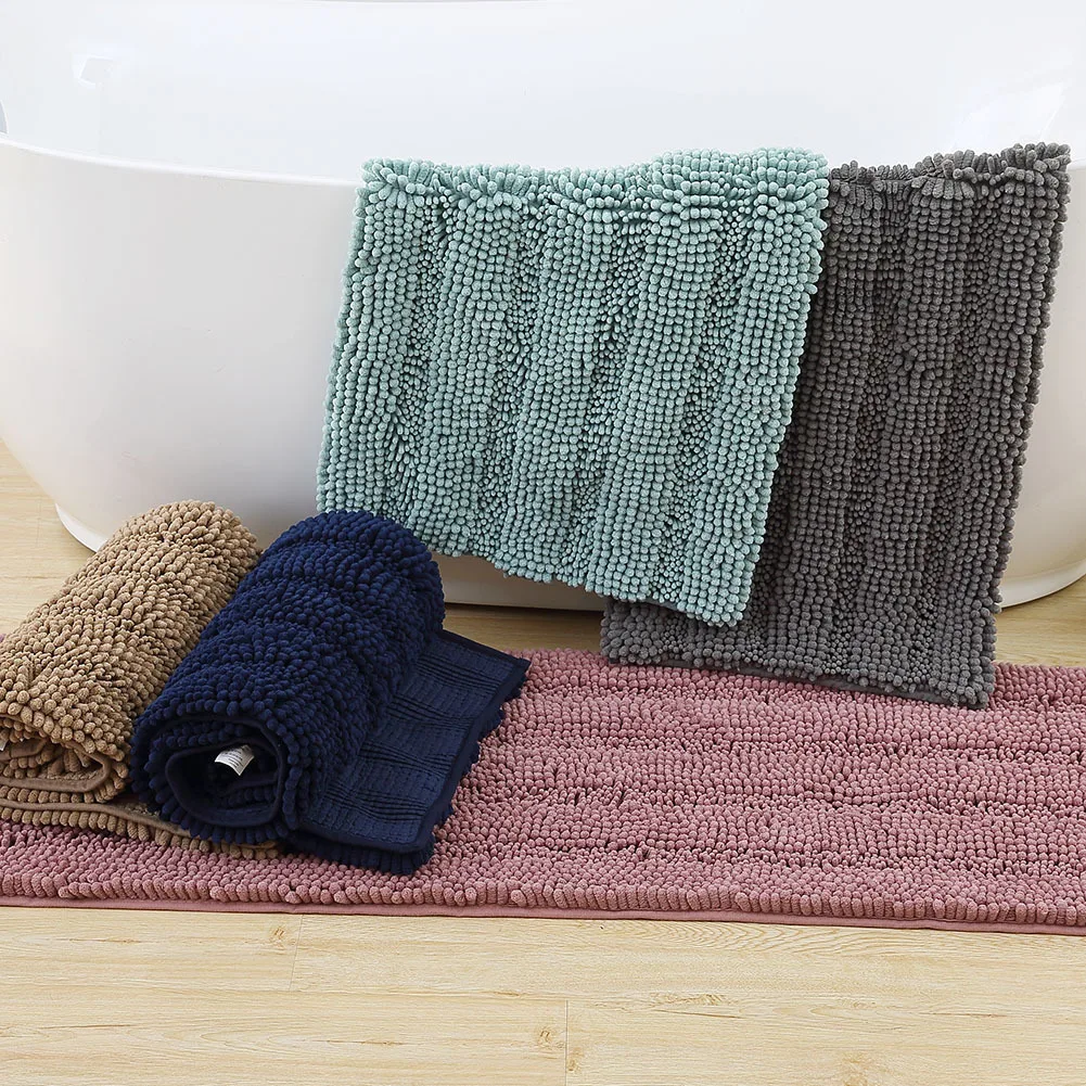Tufted Chenille Floor Mat Long Bath Mat Breathable Absorbent Soft Rugs Quick-Drying Absorbent Foot Pad Solid Color Bathtub Carpe
Tufted Chenille Floor Mat Long Bath Mat Breathable Absorbent Soft Rugs Quick-Drying Absorbent Foot Pad Solid Color Bathtub Carpe
