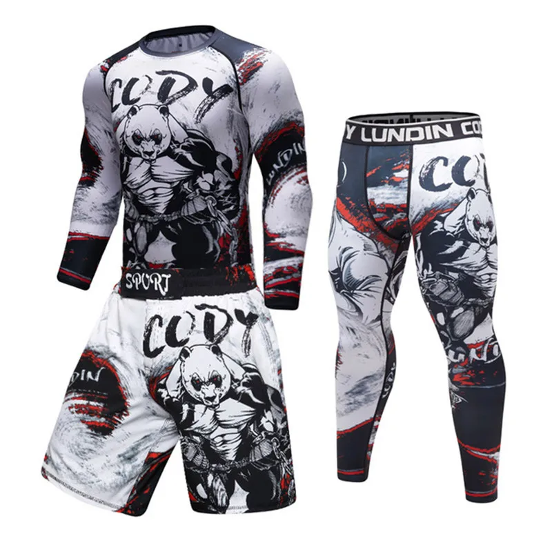 Мужской тренировочный костюм для MMA Rashguard Jiu футболка с надписью Jitsu + брюки для фитнеса и бокса, комплект трикотажных изделий BJJ Muay Thai, спортив...
Мужской тренировочный костюм для MMA Rashguard Jiu футболка с надписью Jitsu + брюки для фитнеса и бокса, комплект трикотажных изделий BJJ Muay Thai, спортив...