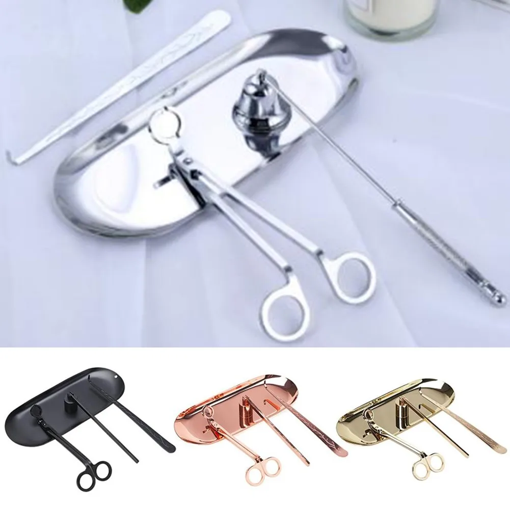 4pcs/set Candle Snuffer Trimmer Hook Tray Dipper Candle Scissors Accessory Stainless Steel Extinguisher Flame Home Decoration
4pcs/set Candle Snuffer Trimmer Hook Tray Dipper Candle Scissors Accessory Stainless Steel Extinguisher Flame Home Decoration