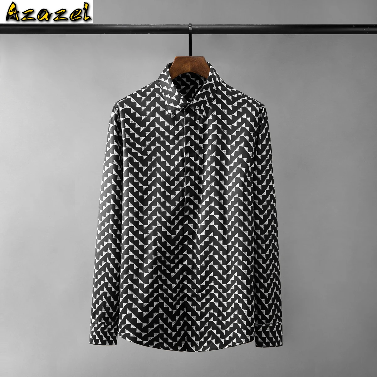 Azazel Long Sleeve Mens Shirts High Quality Cotton Triangle Twill Printed Casual Mens Dress Shirts Slim Fit Party Male Shirt 3xl
Azazel Long Sleeve Mens Shirts High Quality Cotton Triangle Twill Printed Casual Mens Dress Shirts Slim Fit Party Male Shirt 3xl