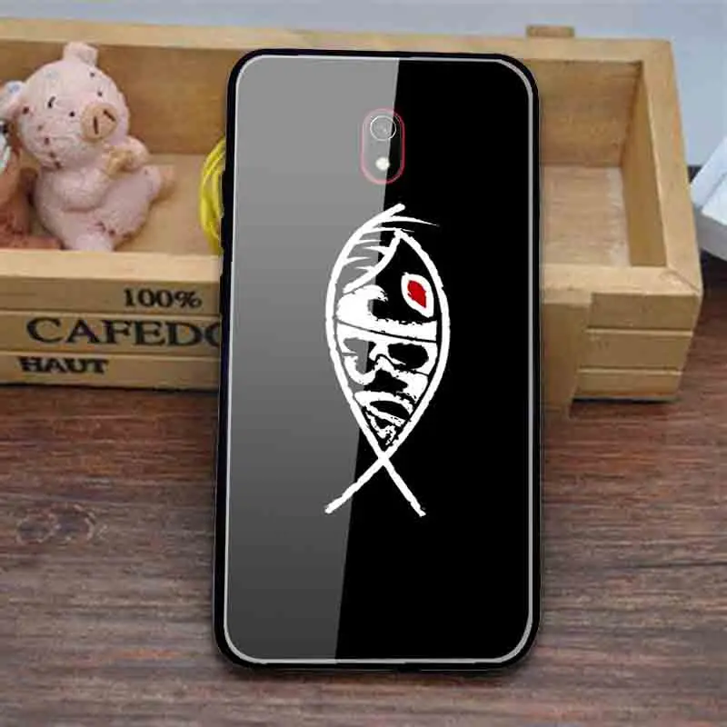 Tempered Glass Phone Cases for Xiaomi Mi 8 8SE 9 9SE 10 A1 A2 Pro Lite Redmi 8A 9A 9C Bags Jesus Christian Fish Logo | Мобильные