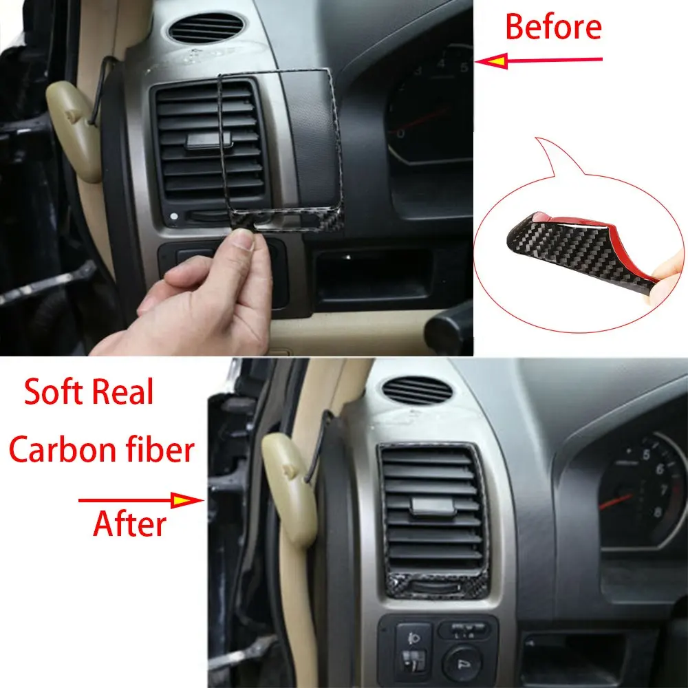 Real Carbon Fiber Dashboard Side Air Vent Outlet Trim For Honda CRV CR-V 2007-2011
Real Carbon Fiber Dashboard Side Air Vent Outlet Trim For Honda CRV CR-V 2007-2011