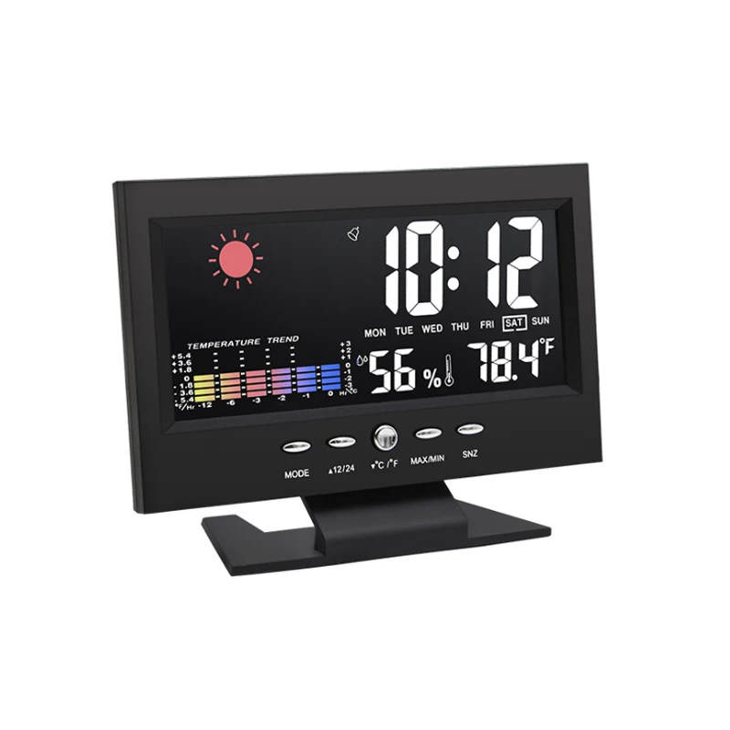 8082T Voice-Activated Color Screen Alarm Clock Weather Station Electronic Wireless Indoor Tmidity Meter
8082T Voice-Activated Color Screen Alarm Clock Weather Station Electronic Wireless Indoor Tmidity Meter