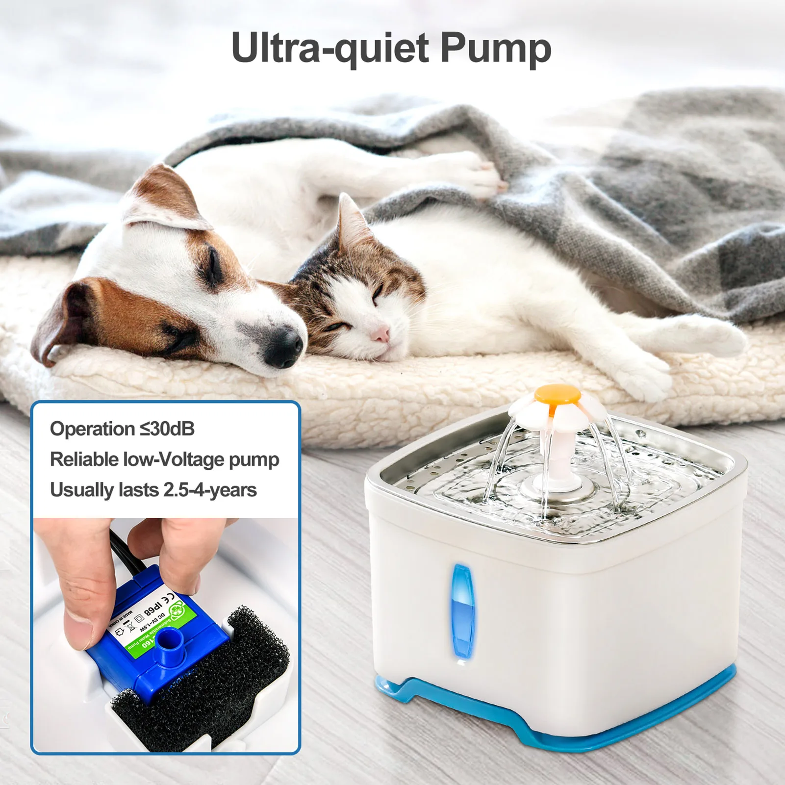 Automatic Cat Water Dispenser 2.5L FILTER Fountain Smart Cat Feeder Water Bowl Drinking Supplies For Dogs And Kittens
Automatic Cat Water Dispenser 2.5L FILTER Fountain Smart Cat Feeder Water Bowl Drinking Supplies For Dogs And Kittens