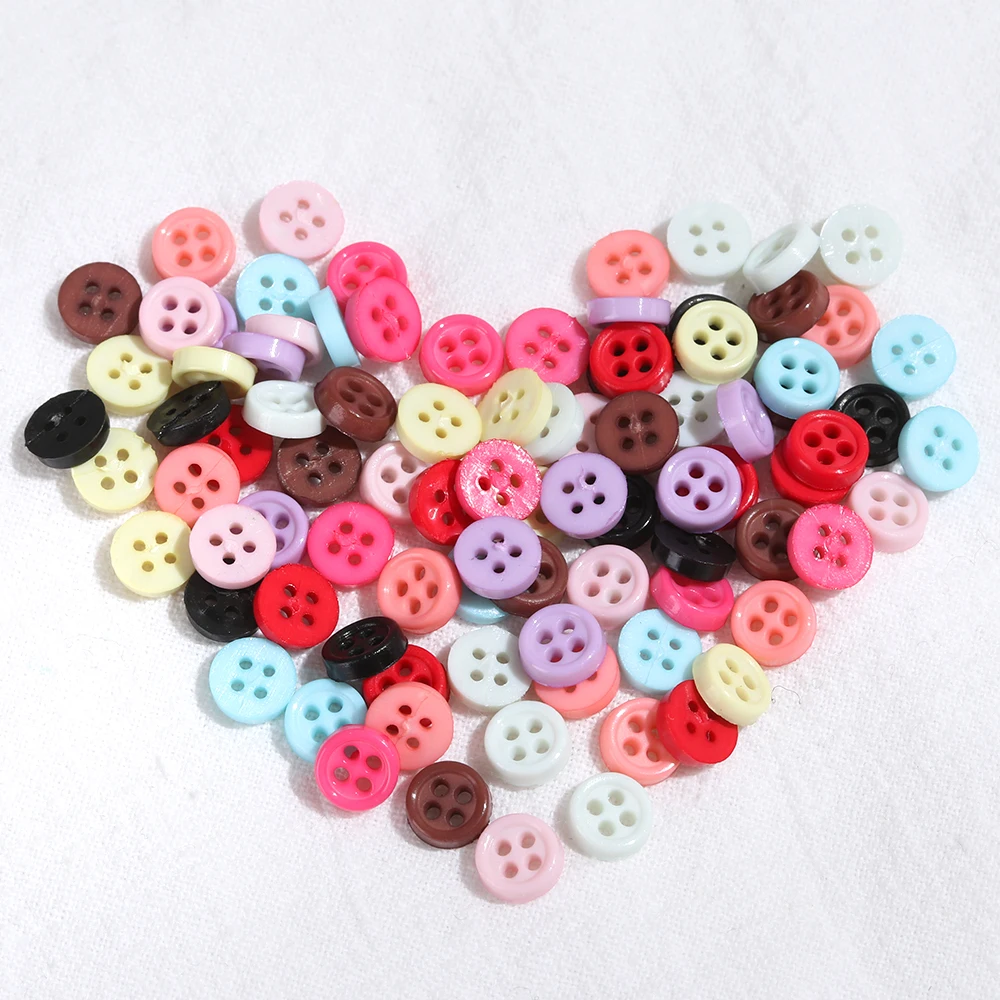 10 Pcs 6mm Plastic Multi-color Four Holes buckle Mini Doll Buttons Round Clothing Buckle Girl Crafts Sewing Accessories
10 Pcs 6mm Plastic Multi-color Four Holes buckle Mini Doll Buttons Round Clothing Buckle Girl Crafts Sewing Accessories