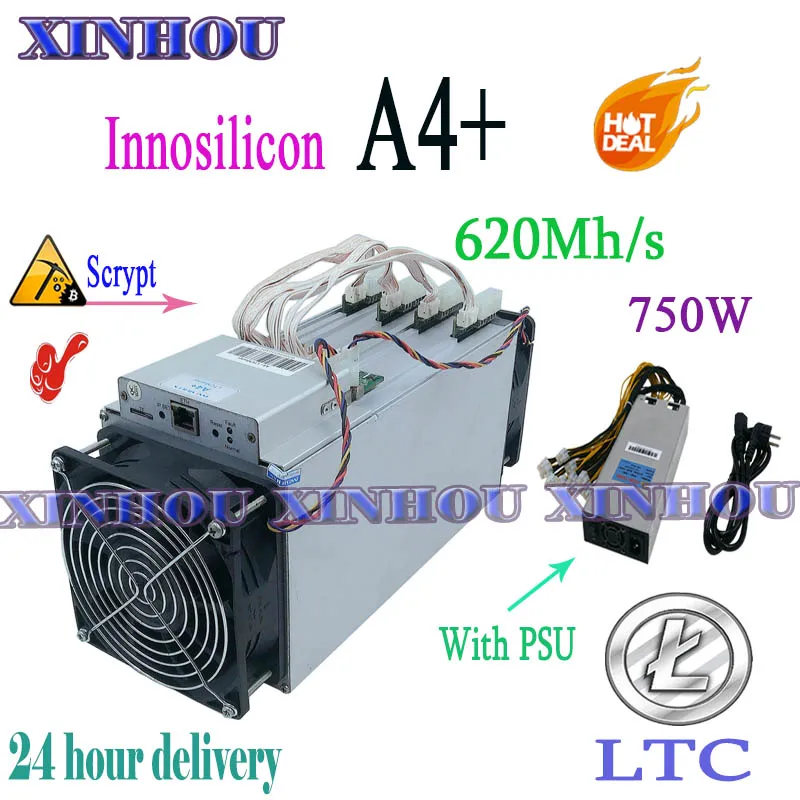 Майнер Asic MINER Innosilicon A4 + 620M Litecoin SCRYPT LTC Miner (с блоком питания 1800 Вт) лучше чем 138M antminer L3