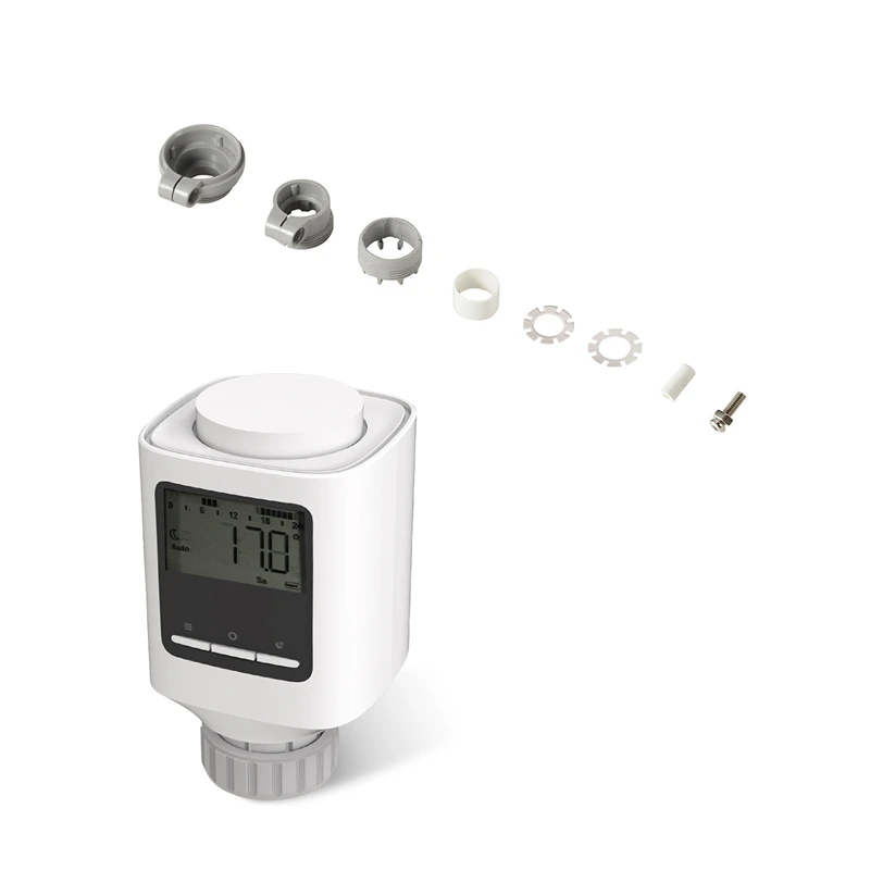 TOP ZigBee Temperature Controller Radiator Thermostat Supports TuyaSmart Control for Voice Control Via Alexa Smart Home
TOP ZigBee Temperature Controller Radiator Thermostat Supports TuyaSmart Control for Voice Control Via Alexa Smart Home