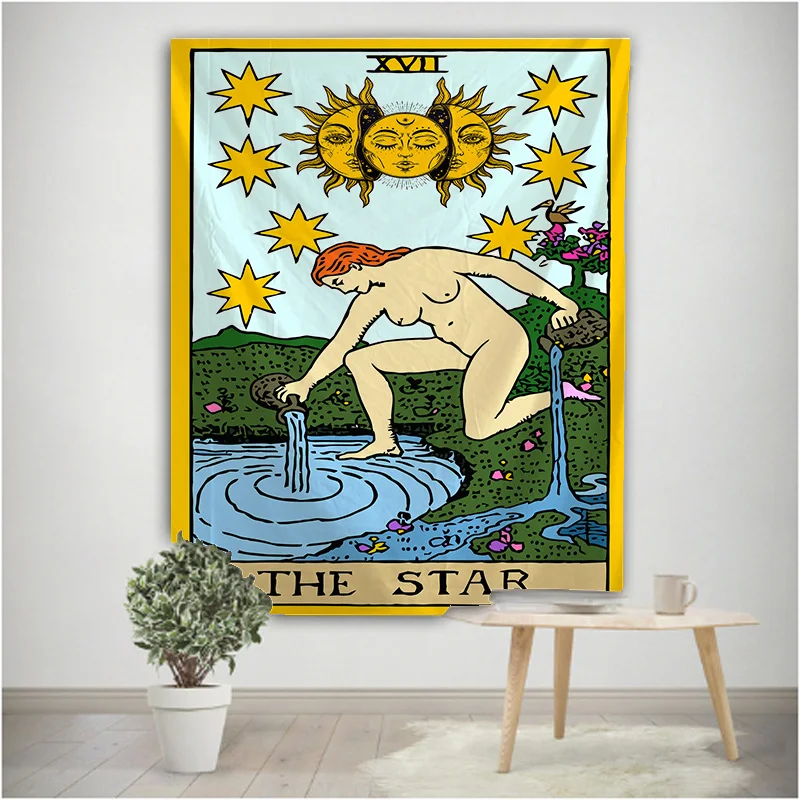 Tarot card the star tapestry Mandala Tapestry Hippie Macrame Tapestry Wall Hanging Boho Decor Witchcraft Tapestry
Tarot card the star tapestry Mandala Tapestry Hippie Macrame Tapestry Wall Hanging Boho Decor Witchcraft Tapestry