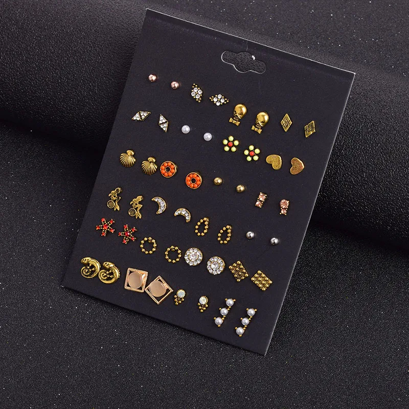 YADA Punk Punisher Skull&Lizard shape Earring Set For Women Crystal Statement Earring Jewelry Metal Wedding Earrings ER200198
YADA Punk Punisher Skull&Lizard shape Earring Set For Women Crystal Statement Earring Jewelry Metal Wedding Earrings ER200198