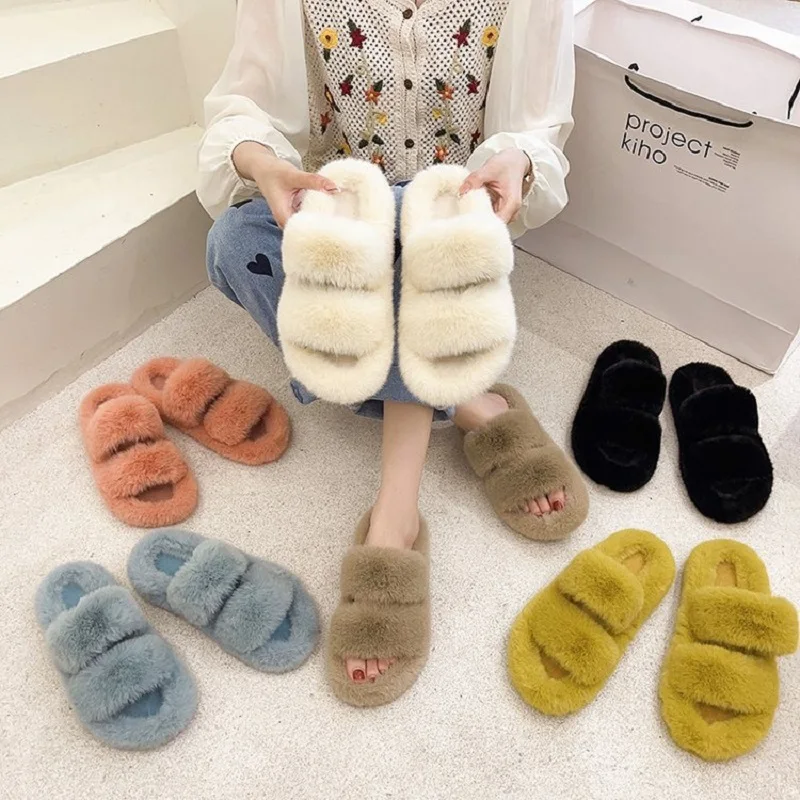 Autumn And Winter Women's Shoes Warm Plush Slippers Women's Lovely Open Toe Slippers Outdoor Fashion Cotton Slippers
Autumn And Winter Women's Shoes Warm Plush Slippers Women's Lovely Open Toe Slippers Outdoor Fashion Cotton Slippers