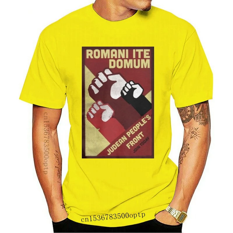 New Judean People Front Roman Go Home Men T Shirts Monty Python Romani Ite Domum Life Of Brian Tees T-Shirt Cotton Plus Size
New Judean People Front Roman Go Home Men T Shirts Monty Python Romani Ite Domum Life Of Brian Tees T-Shirt Cotton Plus Size