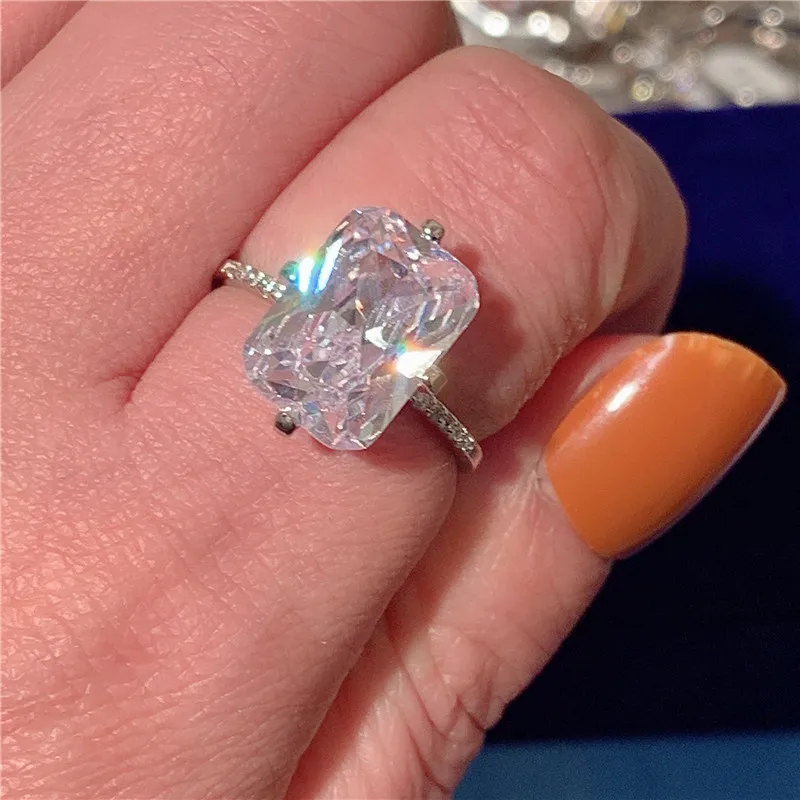 2020 Fine Promise Ring 925 sterling silver Bijou Flower cut 5ct AAAAA Cz Engagement Wedding band rings for women Bridal Jewelry 
2020 Fine Promise Ring 925 sterling silver Bijou Flower cut 5ct AAAAA Cz Engagement Wedding band rings for women Bridal Jewelry