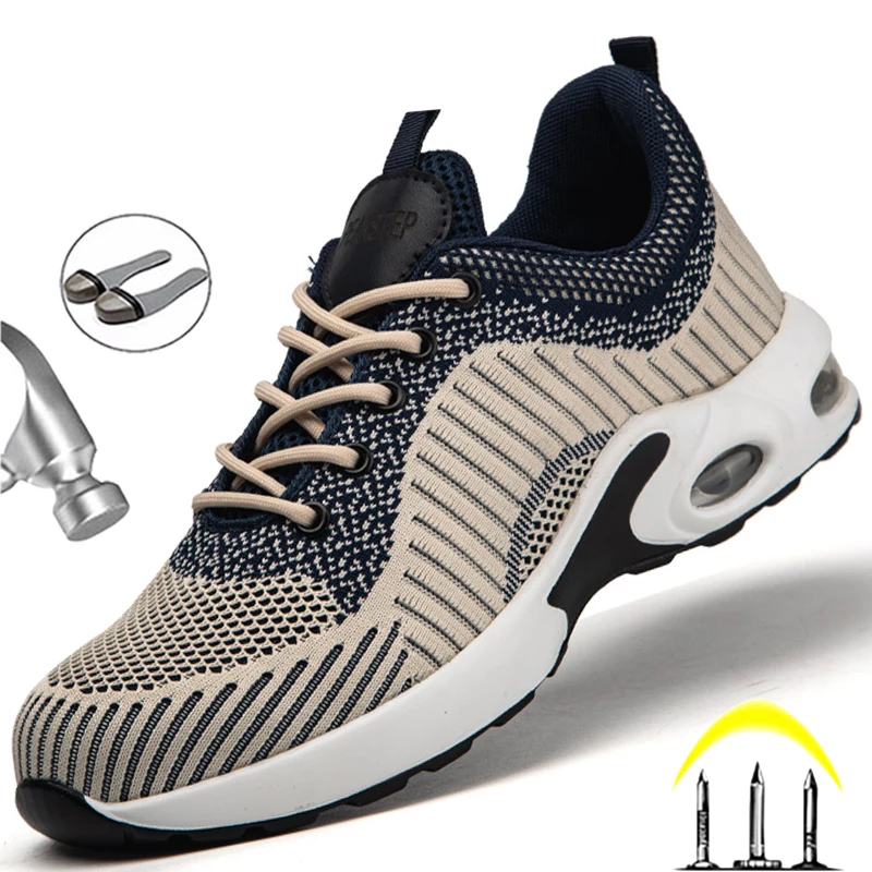 Work Safety Boots For Men Sneaker Steel Toe Work Shoes Anti-Puncture Safety Shoes Men Light Work Indestructible Hot sale
Work Safety Boots For Men Sneaker Steel Toe Work Shoes Anti-Puncture Safety Shoes Men Light Work Indestructible Hot sale