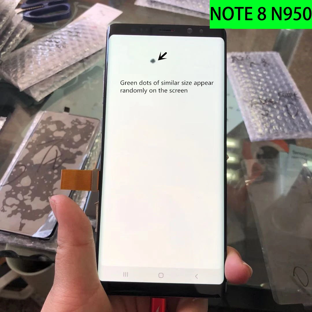 Original NOTE8 Spot SUPER AMOLED LCD For SAMSUNG Galaxy NOTE 8 N950 N950F Touch Screen Display+dead pixel replacement Frame
Original NOTE8 Spot SUPER AMOLED LCD For SAMSUNG Galaxy NOTE 8 N950 N950F Touch Screen Display+dead pixel replacement Frame
