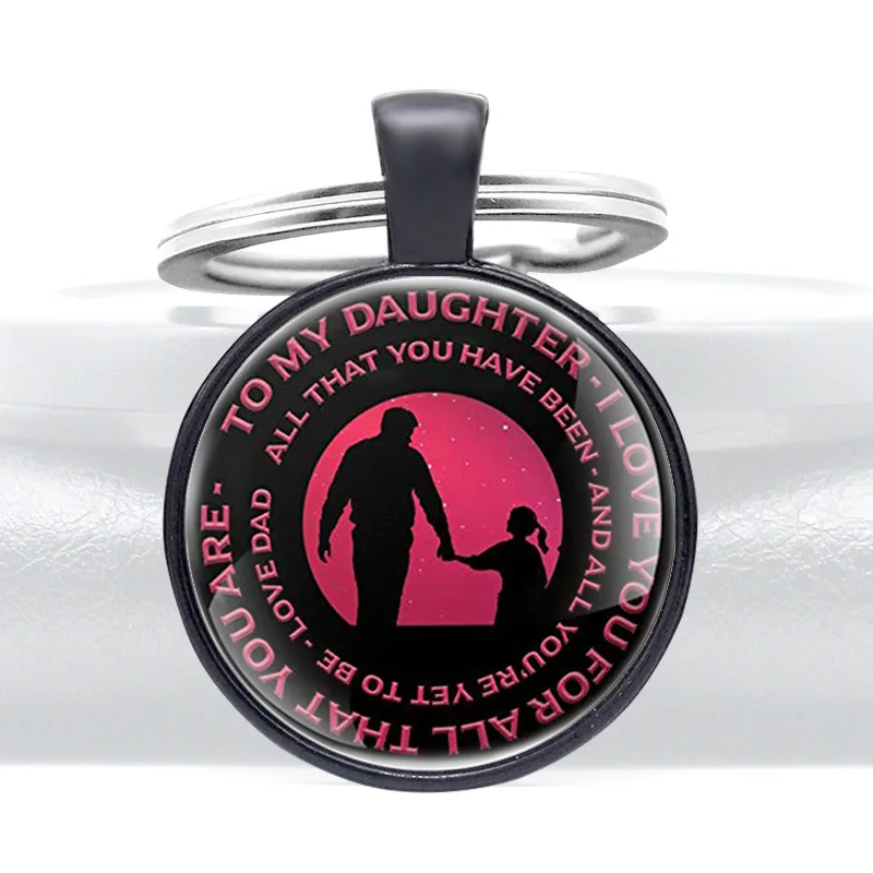 Fashion TO MY DAUGHTER Parents Dad Family Glass Dome Key Chain Key Ring Jewelry Gifts
Fashion TO MY DAUGHTER Parents Dad Family Glass Dome Key Chain Key Ring Jewelry Gifts