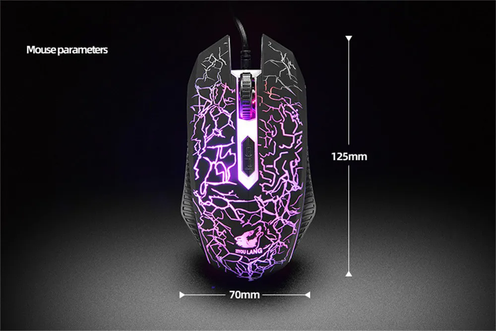 Комплект из клавиатуры и мыши эргономичная игровая клавиатура T9 с радужной
