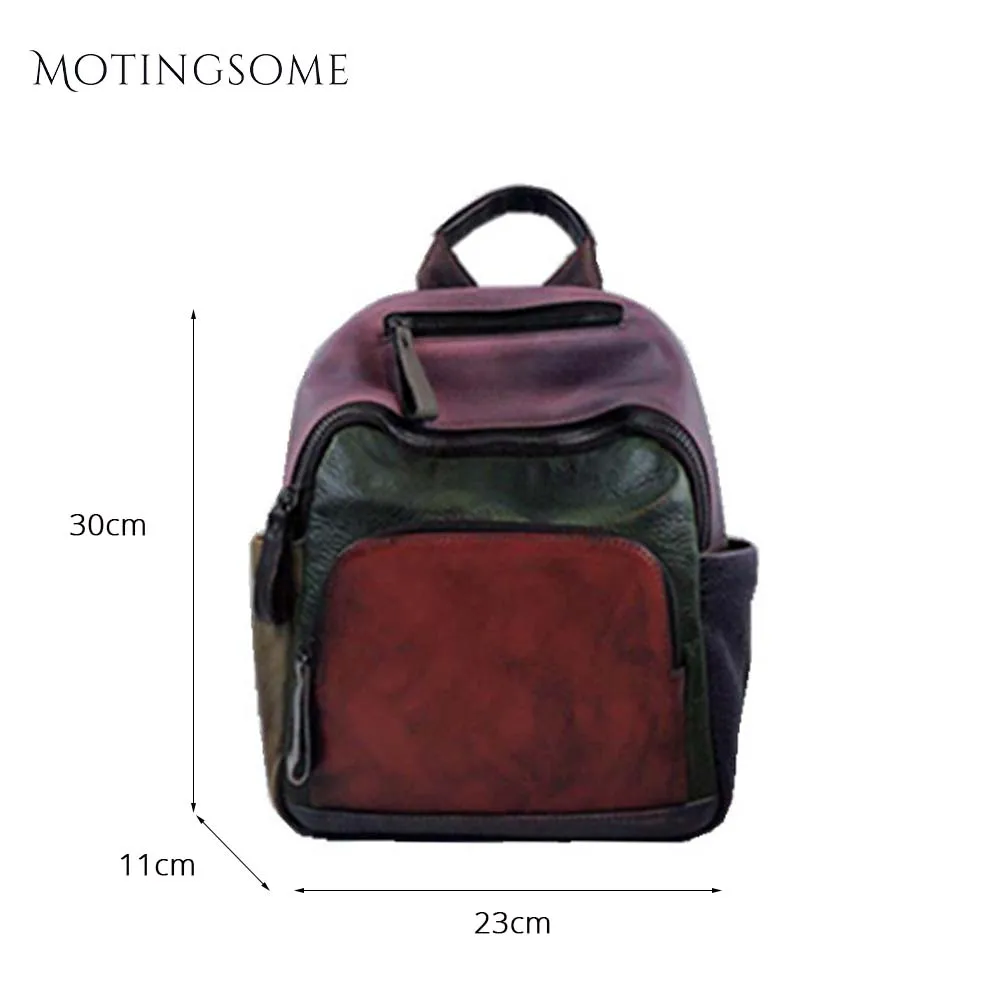 Retro Style Backpack Genuine Leather Backpack Women Cowhide Patchwork Luxury School Bag Fashion Mochila Teenager Girl 2021 New
Retro Style Backpack Genuine Leather Backpack Women Cowhide Patchwork Luxury School Bag Fashion Mochila Teenager Girl 2021 New