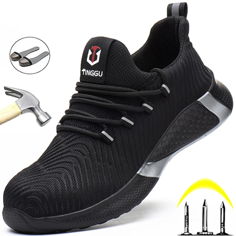 Breathable Work Safety Shoes Fashion Work Sneakers Indestructible Male Shoes Work Boots Protective Shoes Lightweight Men Shoes
Breathable Work Safety Shoes Fashion Work Sneakers Indestructible Male Shoes Work Boots Protective Shoes Lightweight Men Shoes