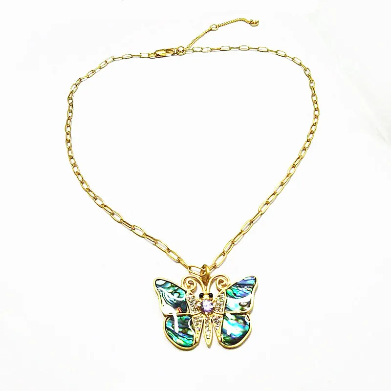 Niche Abalone Shell Diamond Butterfly Necklace Women's Simple Ins Internet Celebrity Clavicle Chain Pendant Tide
Niche Abalone Shell Diamond Butterfly Necklace Women's Simple Ins Internet Celebrity Clavicle Chain Pendant Tide