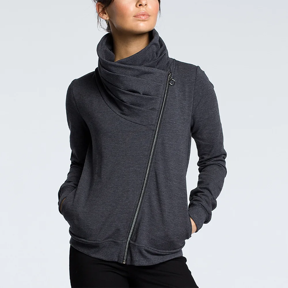 Xfhh Casual Long Sleeve Turtleneck Zipper Hoodies Women Autumn Irregular Neckline Pleated Sweatshirts Solid Pullover Female
Xfhh Casual Long Sleeve Turtleneck Zipper Hoodies Women Autumn Irregular Neckline Pleated Sweatshirts Solid Pullover Female