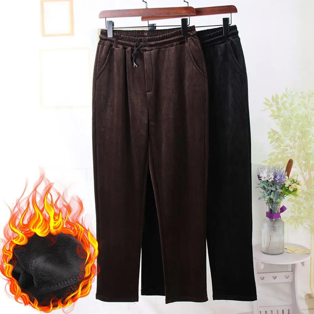 Quality Cashmere Trousers Men Middle-aged Winter Plus Velvet Thick Warm Men's Corduroy Pants Loose Straight Pants
Quality Cashmere Trousers Men Middle-aged Winter Plus Velvet Thick Warm Men's Corduroy Pants Loose Straight Pants