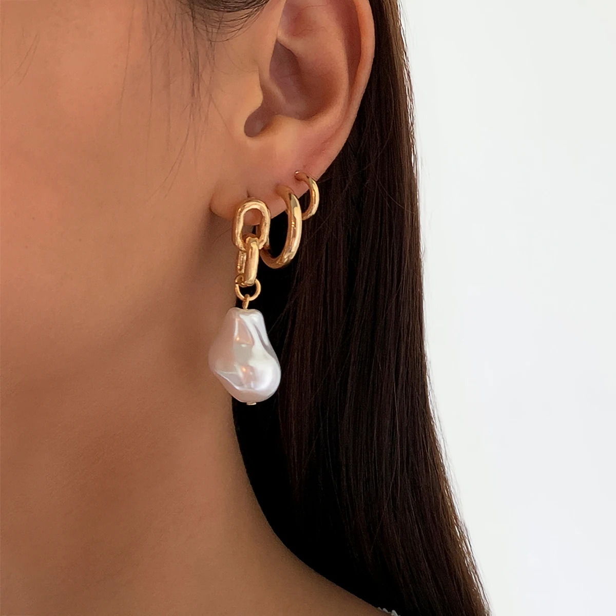 IngeSight.Z 3Pcs/Set Korean Imitation Pearl Dangle Drop Earrings for Women Punk Geometric Gold Color Piercing Earrings Jewelry
IngeSight.Z 3Pcs/Set Korean Imitation Pearl Dangle Drop Earrings for Women Punk Geometric Gold Color Piercing Earrings Jewelry